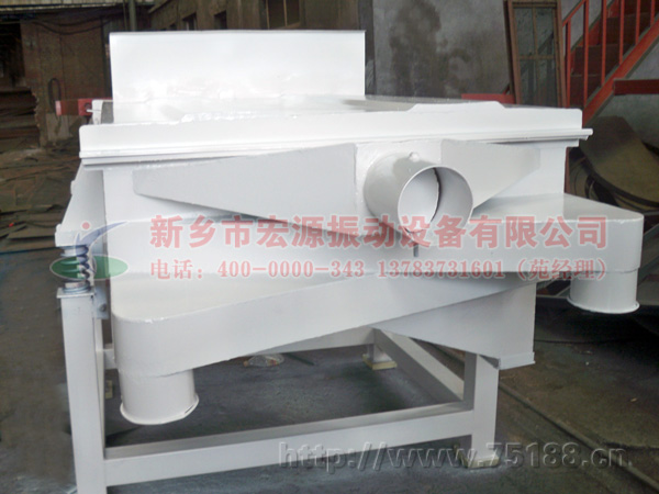 1020-3F直線振動(dòng)篩出料口